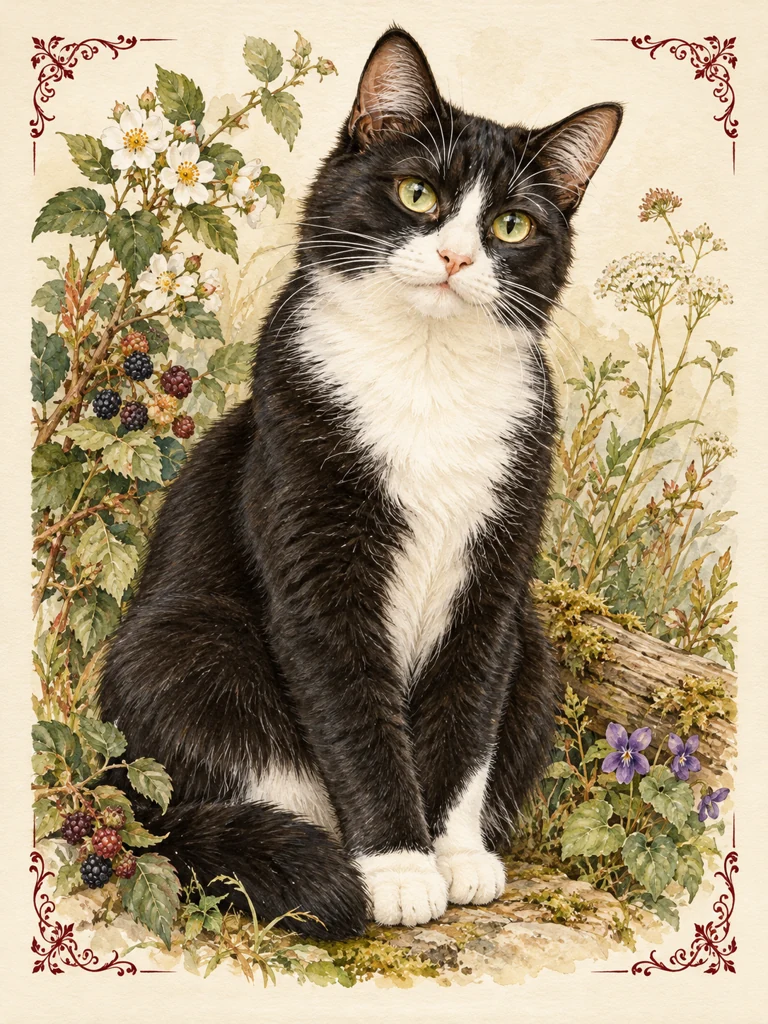 Le chat bicolore