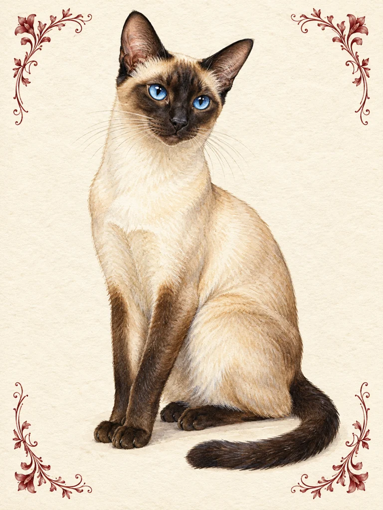 Le chat siamois