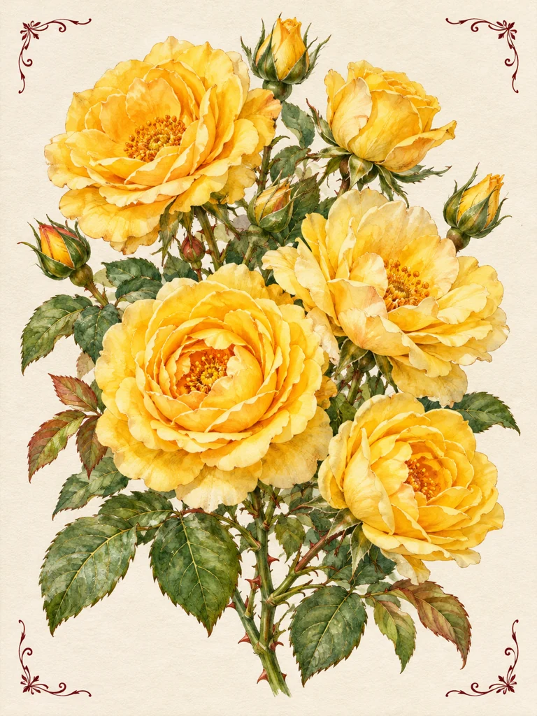 La rose jaune