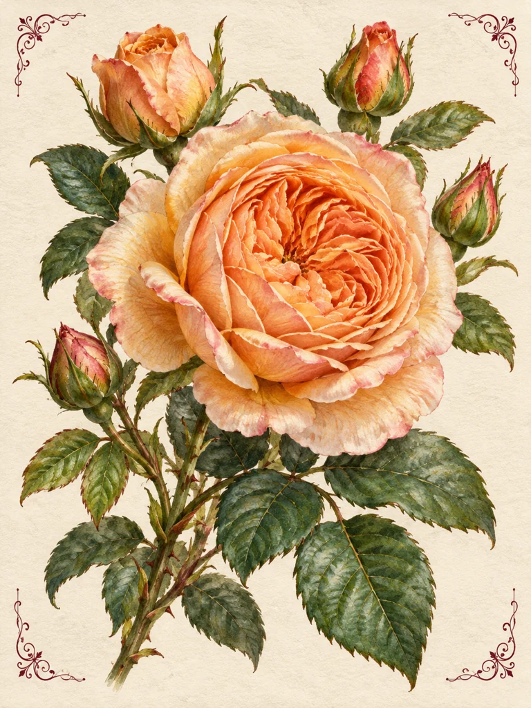 La rose abricot
