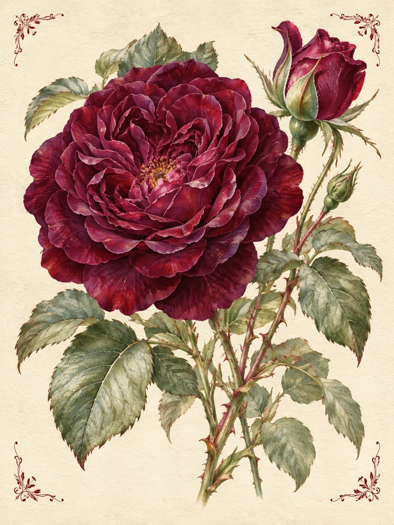 La rose pourpre